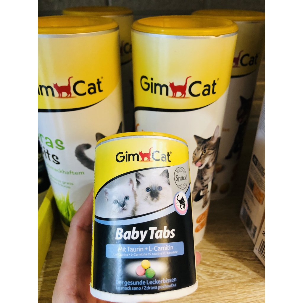 [𝐆𝐢𝐚́ 𝐡𝐮𝐲̉ 𝐝𝐢𝐞̣̂𝐭] Gimcat Sữa bột và Babytabs Viên dinh dưỡng sữa canxi cho mèo con , mèo sơ sinh , mèo mẹ