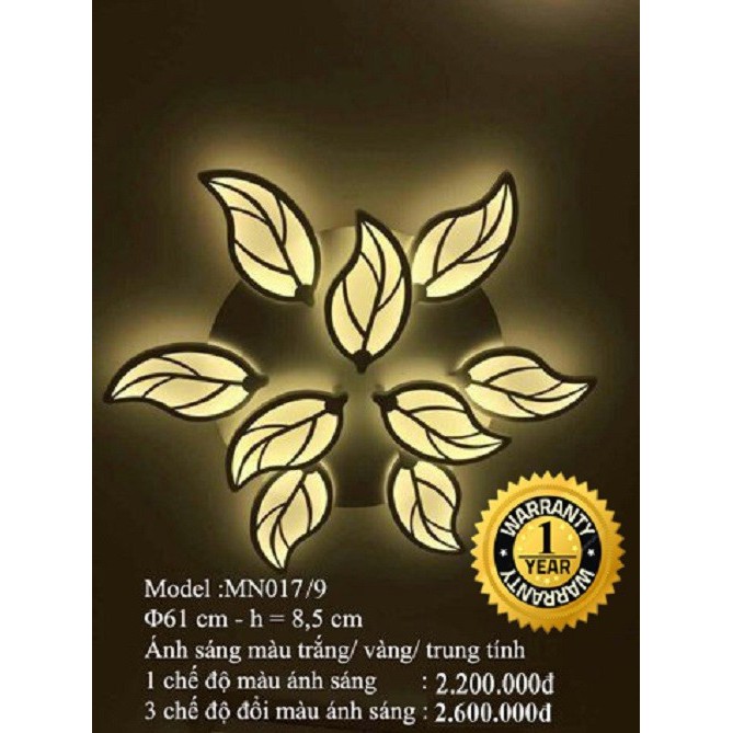 đèn ốp trần model 2020