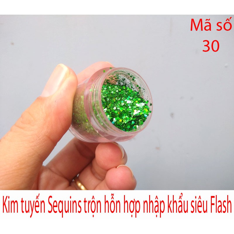 Kim tuyến Sequins siêu sáng mã số 30