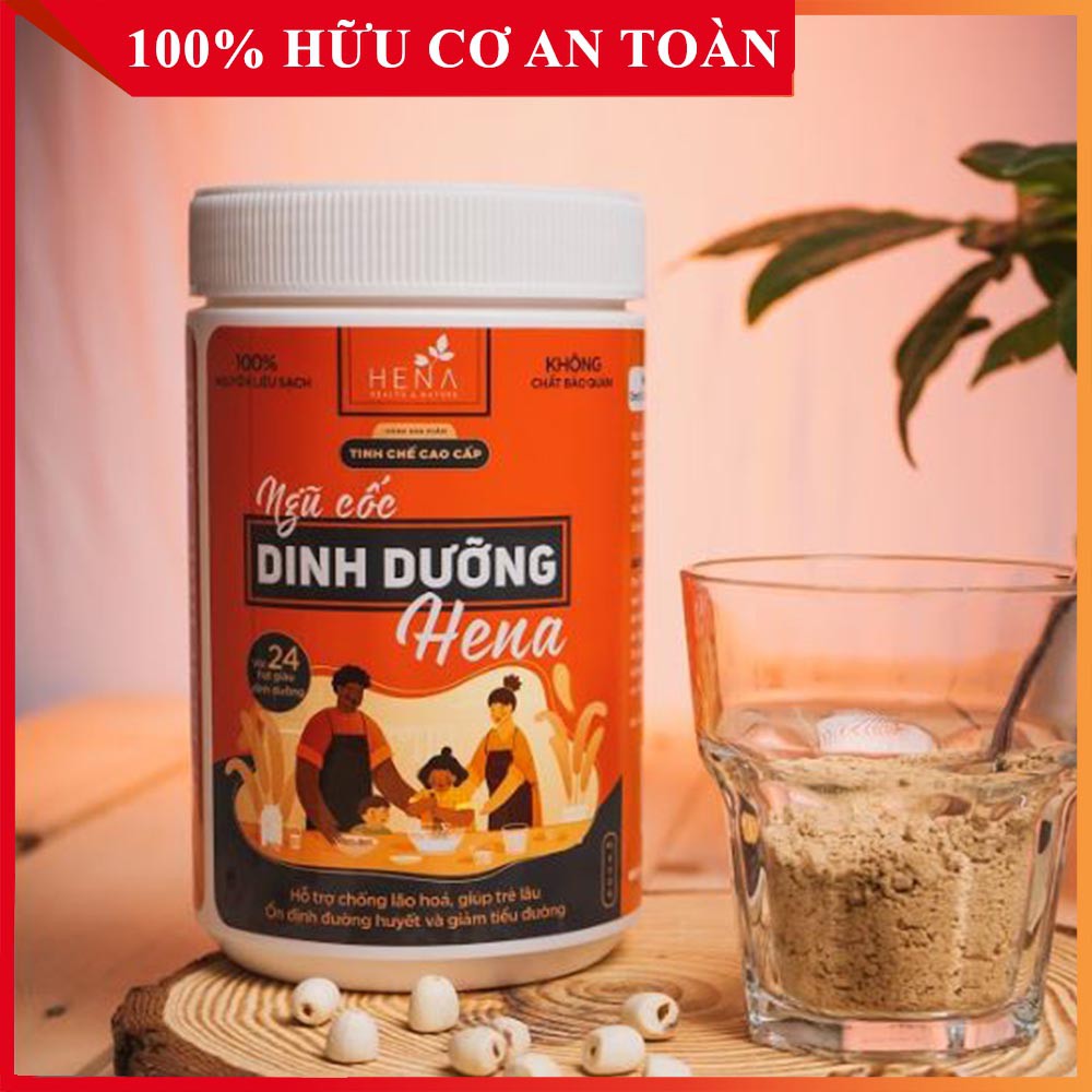 [HENA] Ngũ Cốc Ăn Sáng , Ngũ Cốc Dinh Dưỡng 500g Cả Gia Đình Dùng Tốt Với, Tinh Bột Nghệ, Nghệ Viên Mật Ong Hena