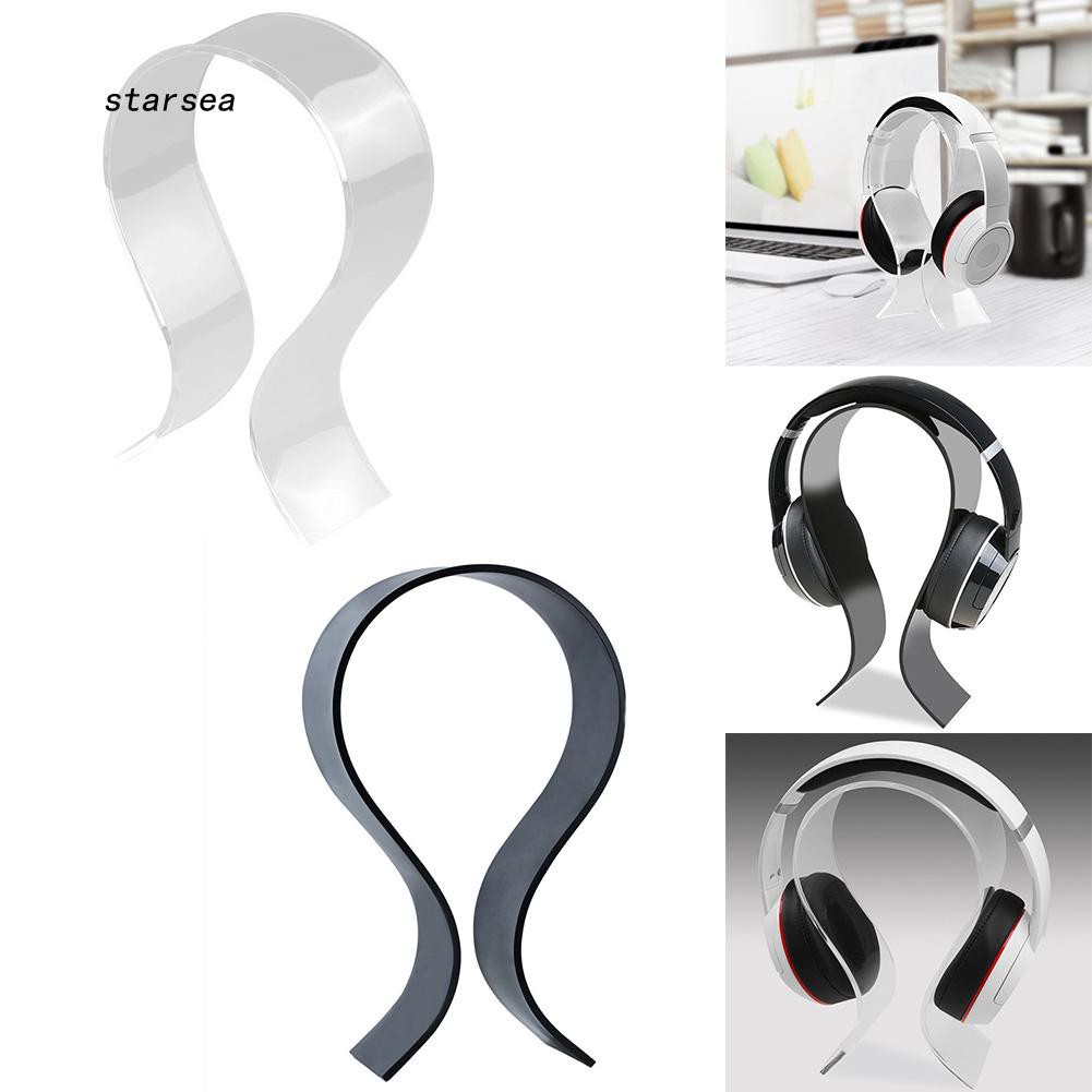 Giá Đỡ Tai Nghe Bằng Acrylic Thiết Kế Cong Dùng Trưng Bày
