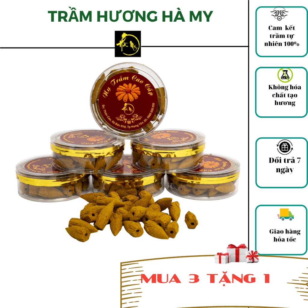 Trầm hương⚜️Nụ trầm hương tẩy uế,trừ tà tự nhiên 100% không hóa chất,trầm lâu năm độ tạo hương và lưu hương lâu 4-8h