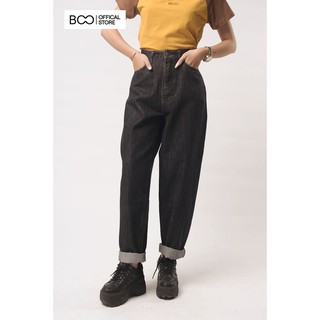 Quần Dài BOO Nữ Denim Dáng Baggy Ống Suông Rộng Cạp Cao Phối Túi Cá Tính Nhiều Màu