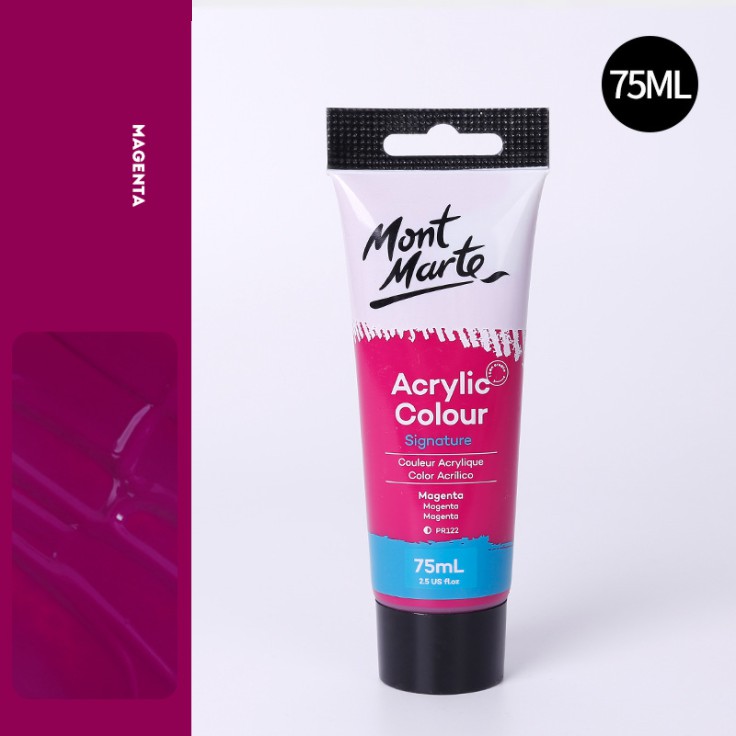 Màu Acrylic Mont Marte 75ml - Magenta - Acrylic Colour Paint Signature 75ml (2.54oz) - MSCH7513