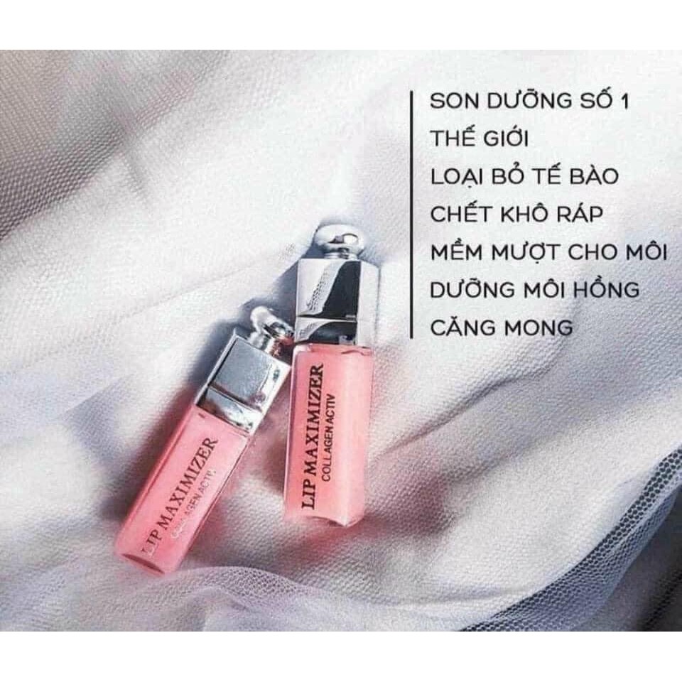 Son Dưỡng Môi Dior Addict Lip Maximizer Mini 2ml môi hồng mềm mại