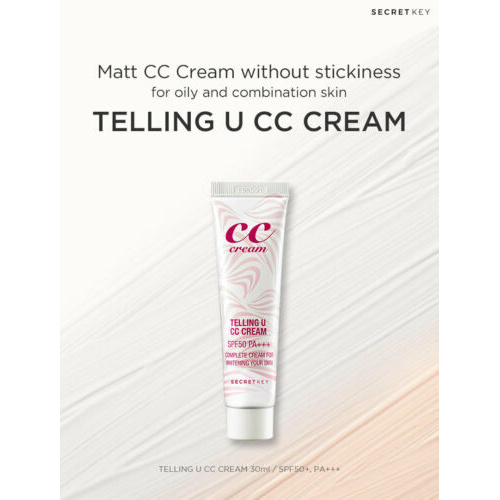 (Hàng Mới Về) Kem Cc Dưỡng Da Dung Tích 30ml Chất Lượng Cao / [SECRETKEY] Telling U CC Cream 30ml | BigBuy360 - bigbuy360.vn
