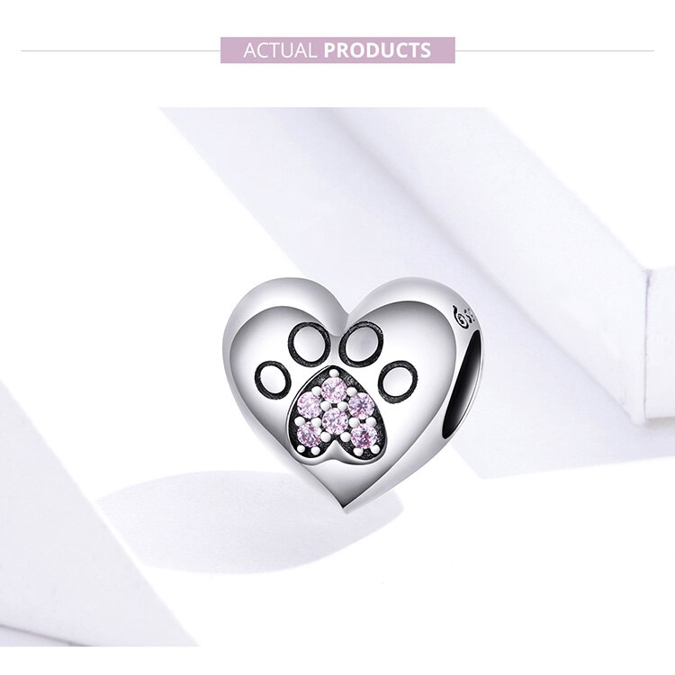 Hạt Phụ Kiện Bamoer bạc Thiết Kế Thời Trang Trang Trí Vòng Tay