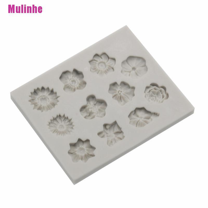 Khuôn Silicone Tạo Hình Hoa Hướng Dương 3D Làm Bánh DIY