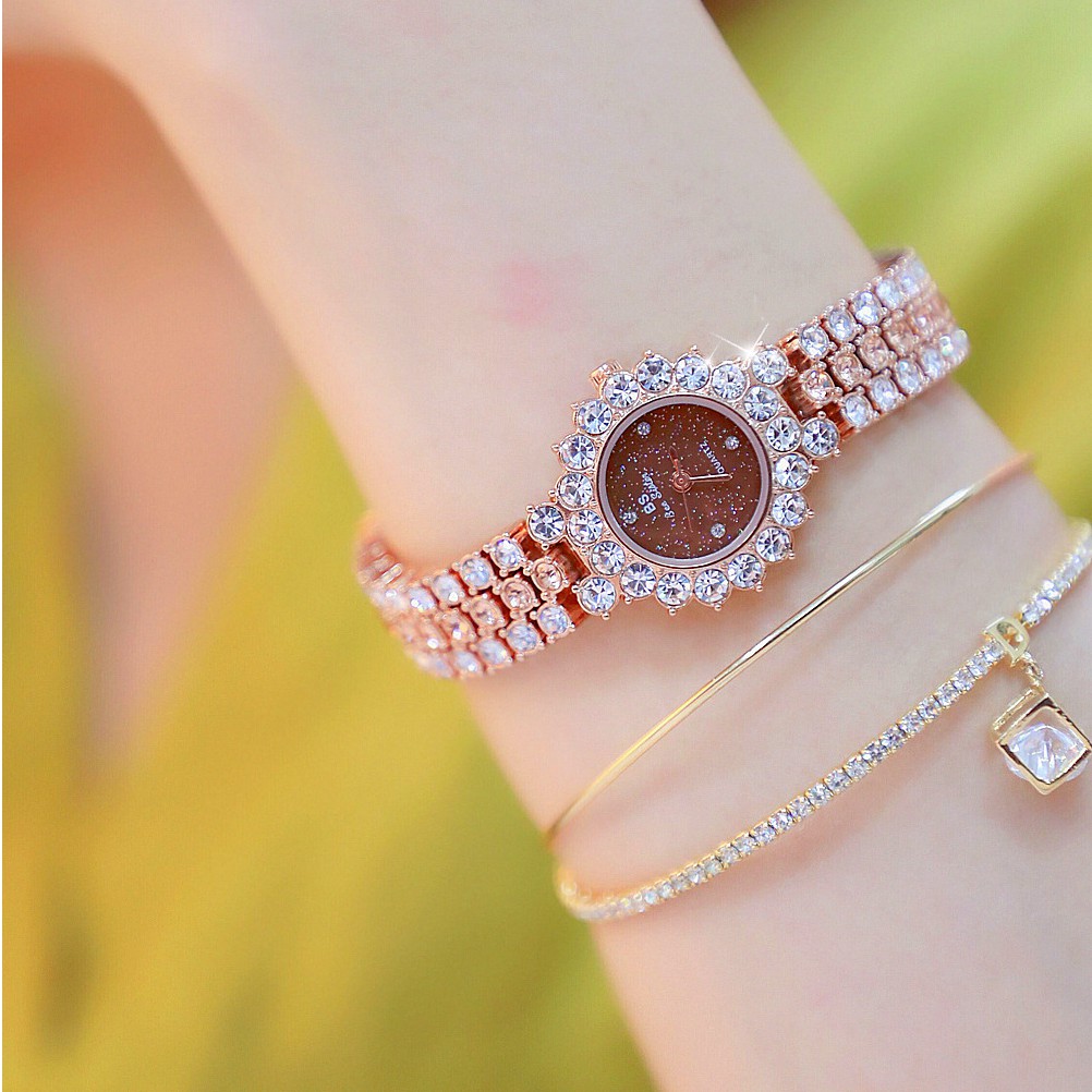 Đồng Hồ Nữ Chính Hãng BS BEESISTER BSH0A Mặt Cánh Hoa Đính Đá Lắp Lánh | BigBuy360 - bigbuy360.vn