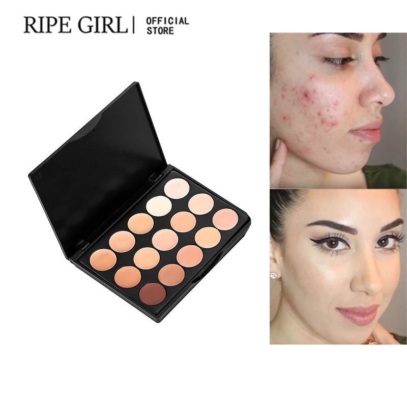 Bảng Kem Che Khuyết Điểm / Tạo Khối Ripe Girl 15 Màu Tiện Dụng Cho Trang Điểm | BigBuy360 - bigbuy360.vn