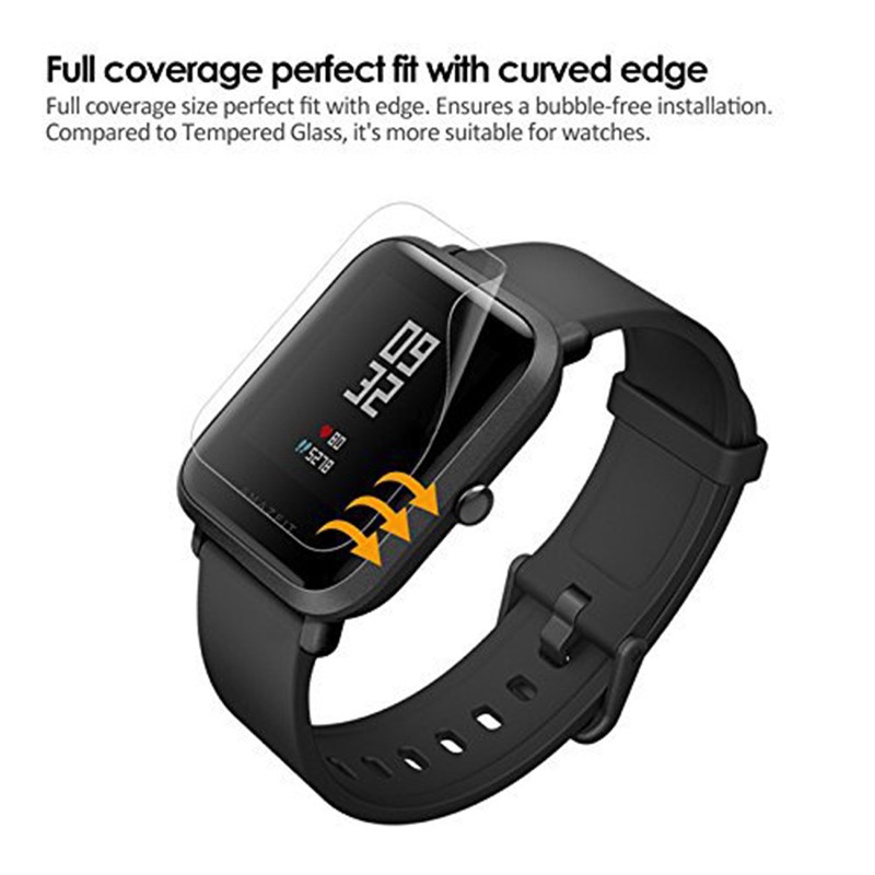 ★ Smart Watch Accessories 2PCs Transparent Clear Screen Protective Film Waterproof Film For Xiaomi Huami Amazfit Bip Youth ★Electron