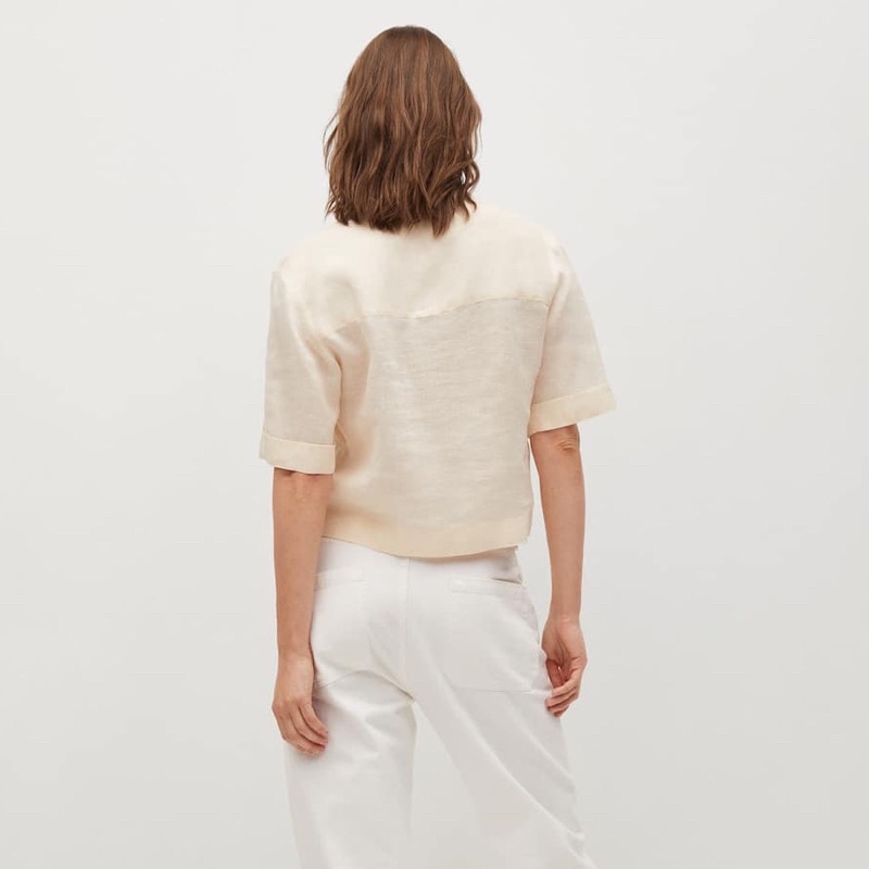 Áo Sơ mi Nữ Công Sở Vải Linen Mango Auth