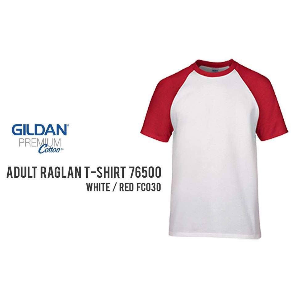Áo raglan gildan cotton nhập khẩu