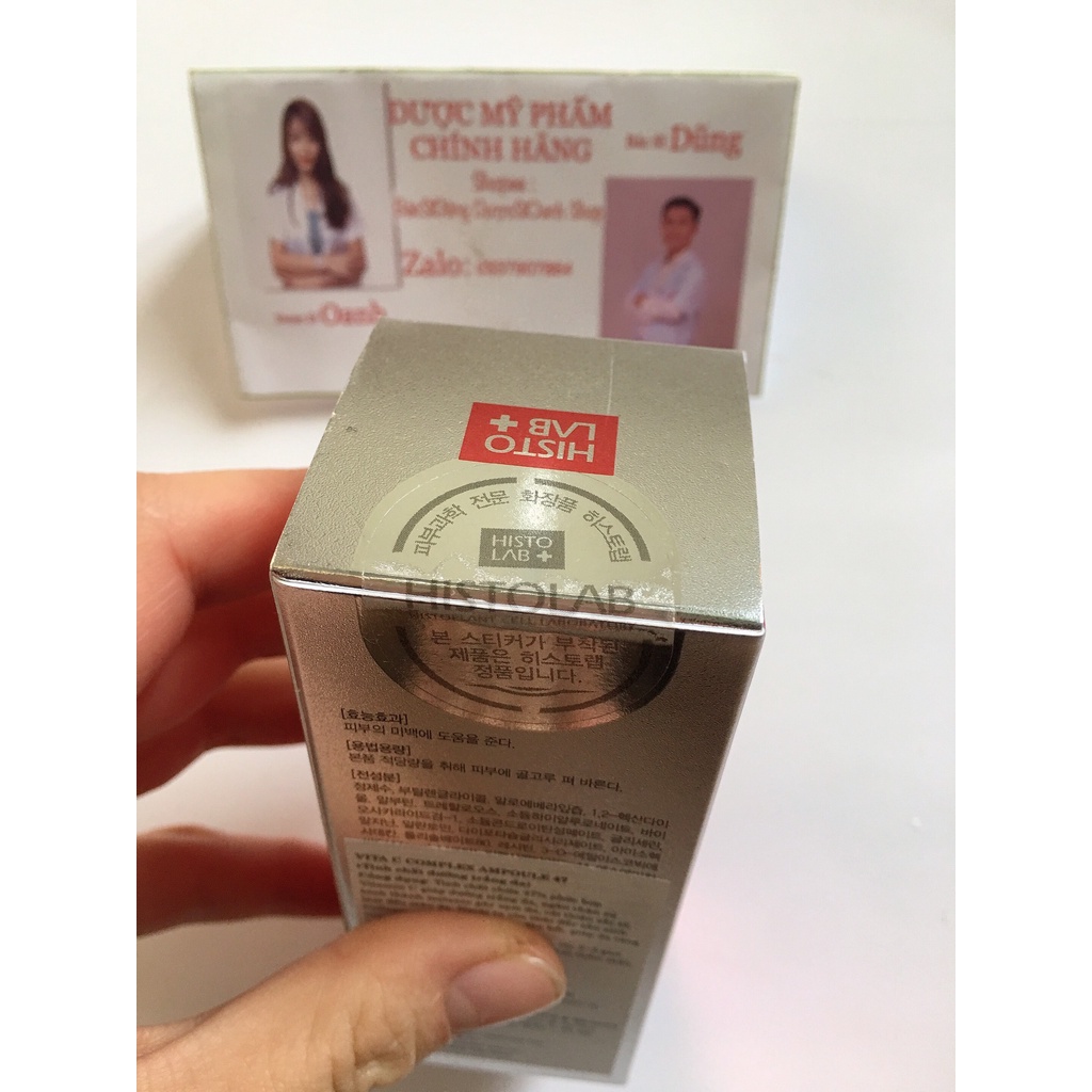 HISTOLAB TINH CHẤT DƯỠNG TRẮNG DA VITAMIN C COMPLEX AMPOULE 47%