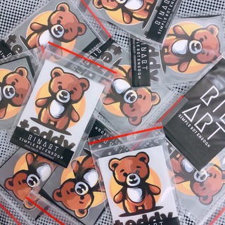 Decal Logo Sticker Patch in áo ủi trực tiếp lên vải hình gấu teddy cute - Rinart.vn