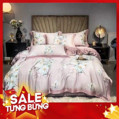 Bộ chăn ga gối , drap giường chất vải COTTON TENCEL họa tiết đẹp