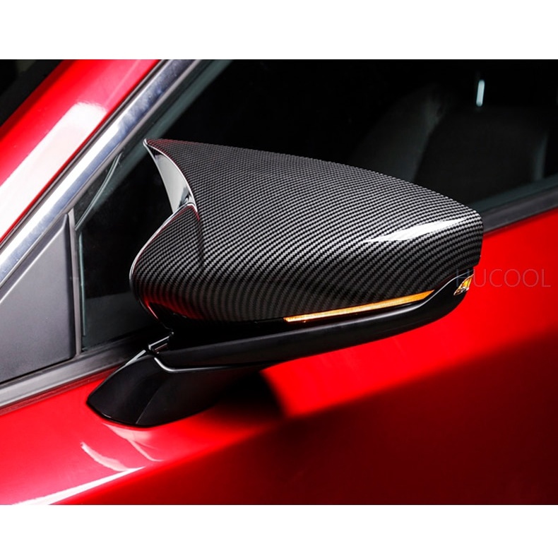 Ốp Gương Chiếu Hậu Phản Quang Bằng Sợi Carbon Cao Cấp Cho Ô Tô Mazda3 Mazda 3 2019 2020 2021