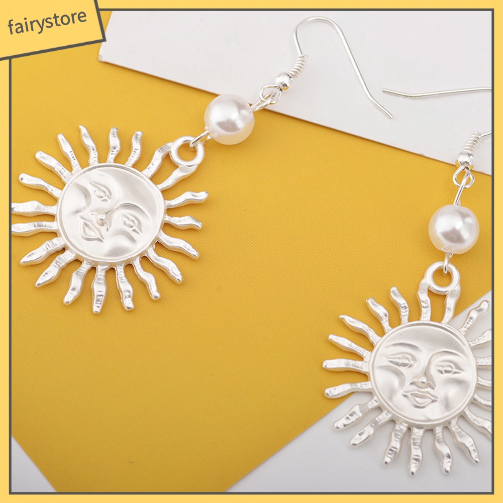 Hoa tai kiểu dáng mặt trời mỉm cười thời trang cá tính