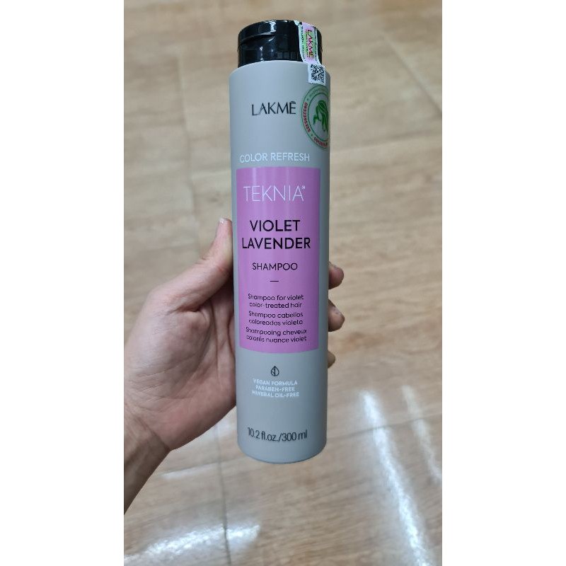 DẦU GỘI VÀ MẶT NẠ BỔ SUNG HẠT MÀU TÍM LAKME TEKNIA VIOLET LAVENDER 300ML - 250ML