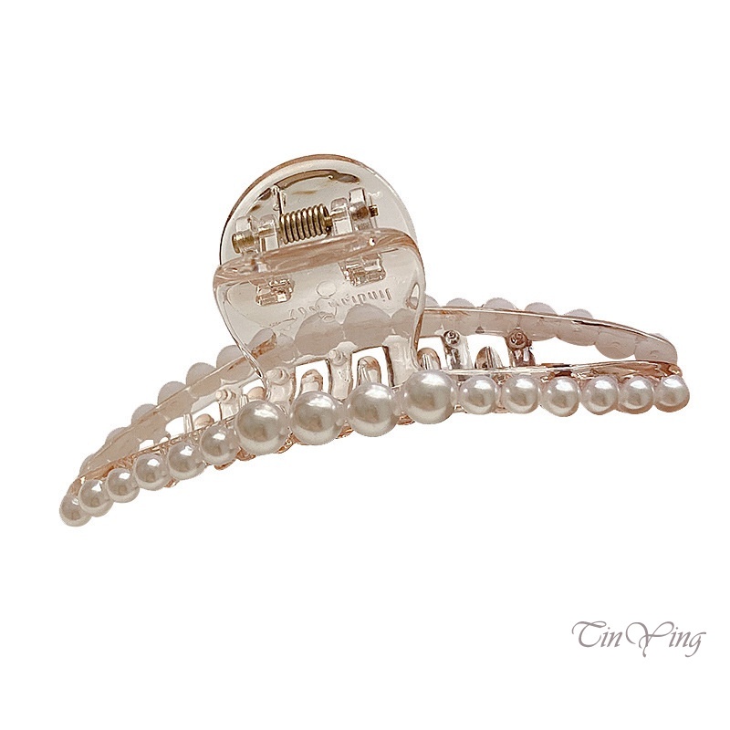 GETNOIVAS Kẹp Tóc Đính Ngọc Trai Nhân Tạo Phong Cách Hàn Quốc Phù Hợp Cho Nữ