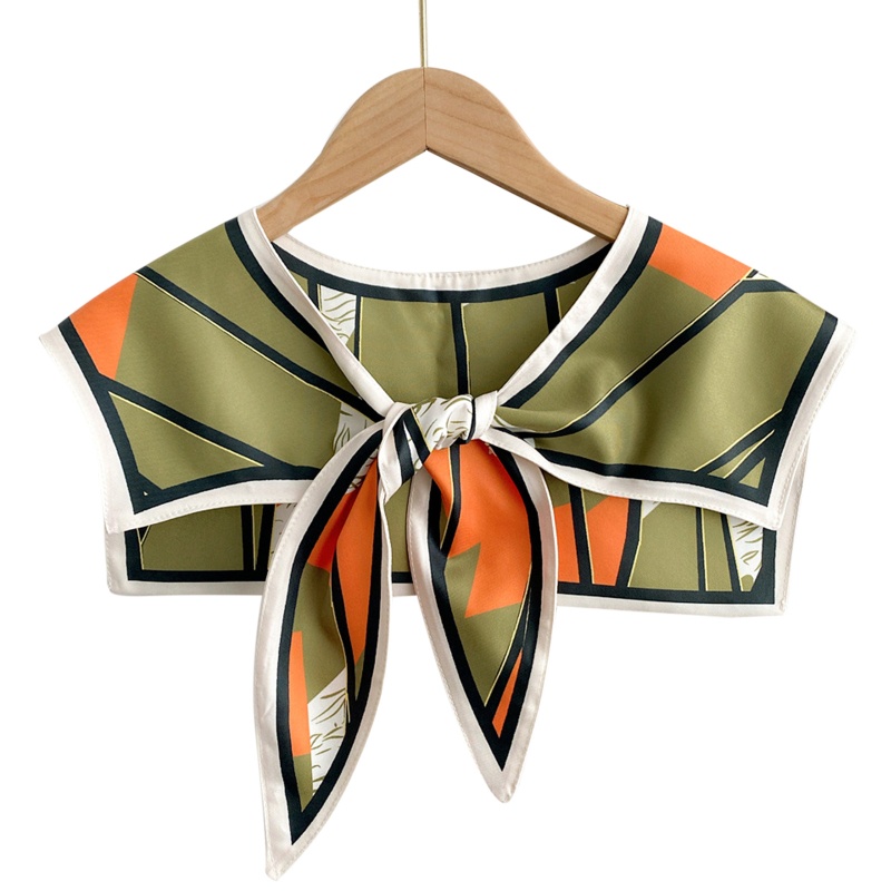 Khăn Choàng Cổ Lụa In Họa Tiết Trừu Tượng Nhiều Màu Sắc Phong Cách Cổ Điển Tinh