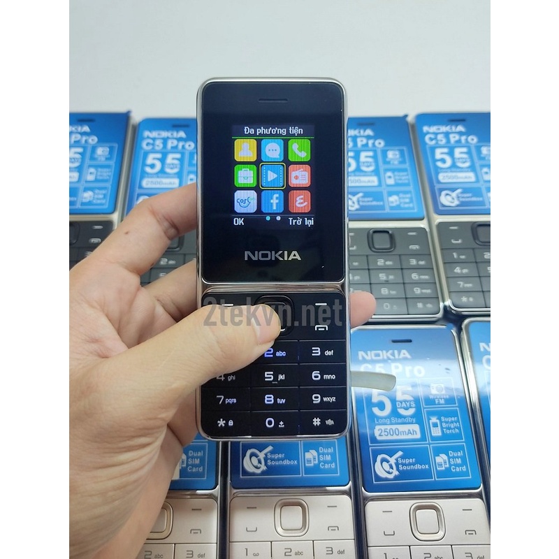 Điện thoại Nokia C5-00 Pro 2 sim pin khủng