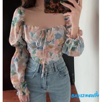 Áo Lửng Tay Dài Cổ Vuông Thời Trang Quyến Rũ Cho Nữ | BigBuy360 - bigbuy360.vn