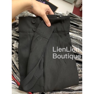 [Mã 21] Quần Tây 2 Nút Bọc Vải