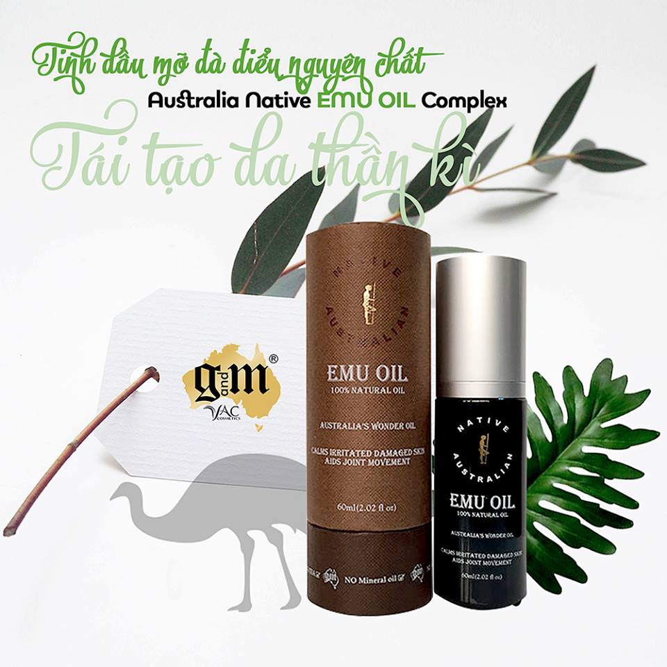 Native Australian Emu Oil (Tinh dầu đà điểu nguyên chất) -60ml
