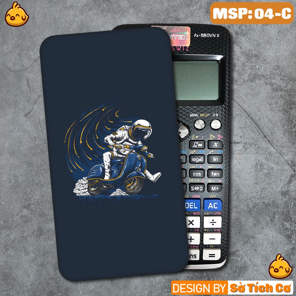 Miếng decal dán máy tính fx-570, fx-580, fx880, Casio, Vinacal,... Phi Hành Gia 1 MSP: 04