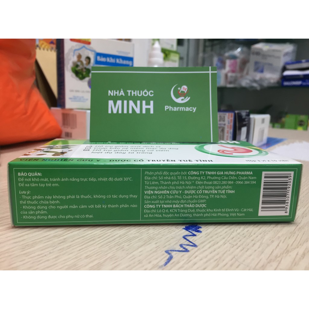 [ Nhà Thuốc Minh ] DẠ DÀY TUỆ TĨNH – Hỗ trợ giảm viêm loét dạ dày, tá tràng, giảm đau thượng vị (30 viên)