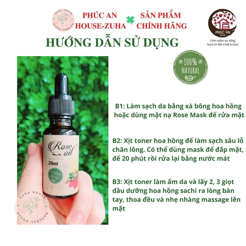Dầu Dưỡng Hoa Hồng Phúc An House Tinh Chất Hoa Hồng Sachi Inchi Thiên Nhiên Chăm Sóc Làm Đẹp Da Dưỡng Da Dung Tích 20ml | BigBuy360 - bigbuy360.vn