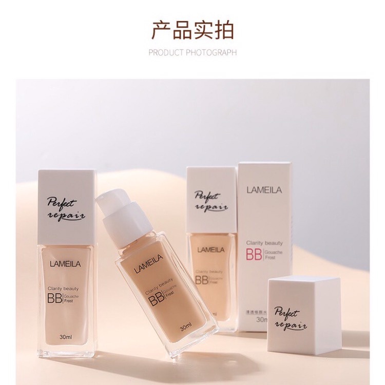 Kem Nền Che Khuyết BB Cream Lameila (mẫu chai vuông)