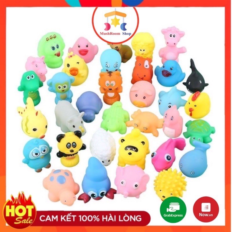 Đồ Chơi Nhà Tắm Hình Con Vật Dễ Thương Bóp Kêu Vui Tai Dành Cho Bé