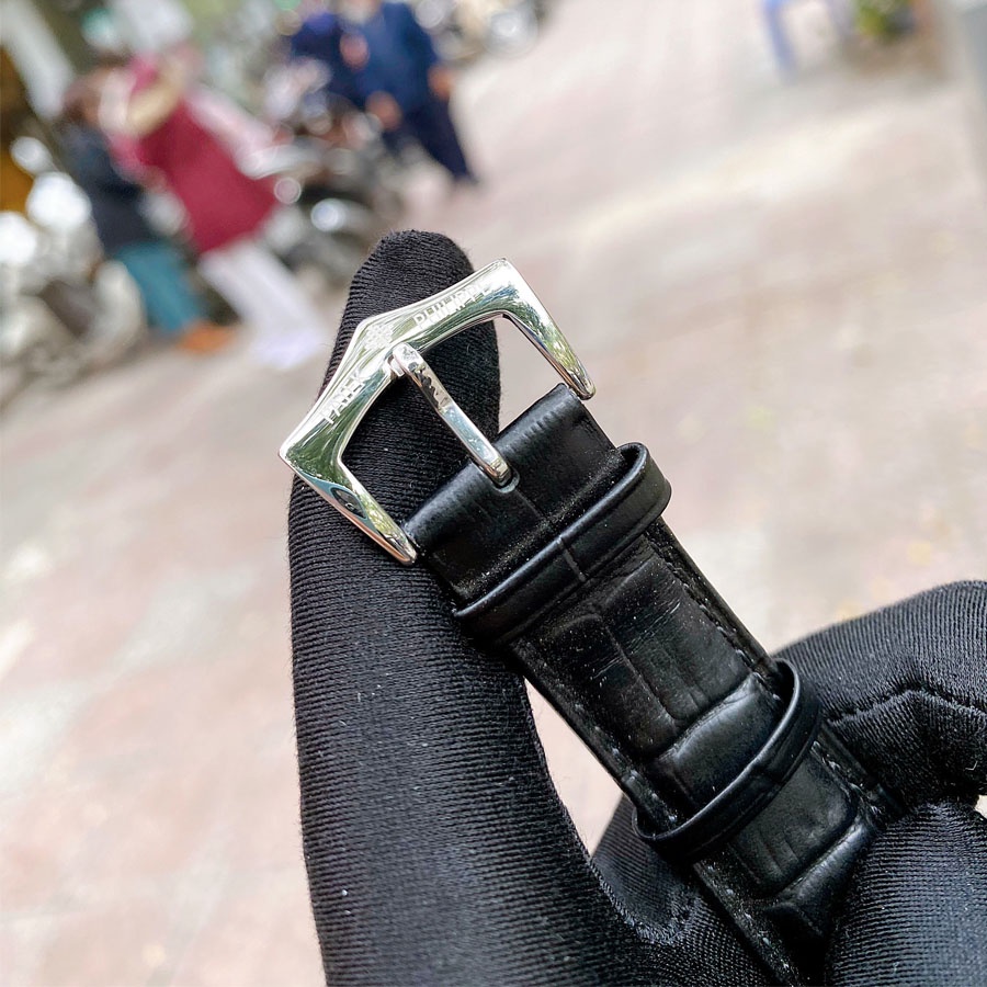 Đồng hồ Nam Patek máy nhật, mẫu Lịch vạn niên mặt trắng viền trắng dây da, dòng cơ Automatic size 41mm-42mm | BigBuy360 - bigbuy360.vn