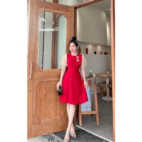 com bo đầm thêu siêu phẩm