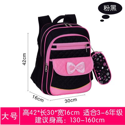 balo học sinh trẻ em schoolbag-cặp sách tiểu học nữ lớp 1 2 3 4 5 6-cặp nơ dễ thương cho bé