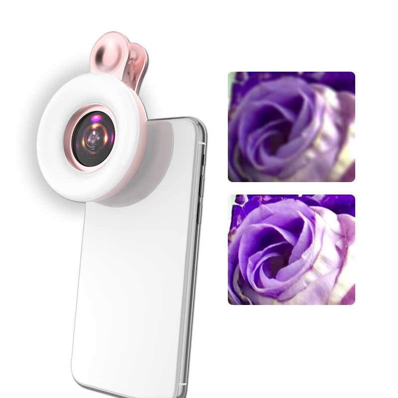 Đèn Marco lens chụp ảnh mi nail( tặng kèm Gift)