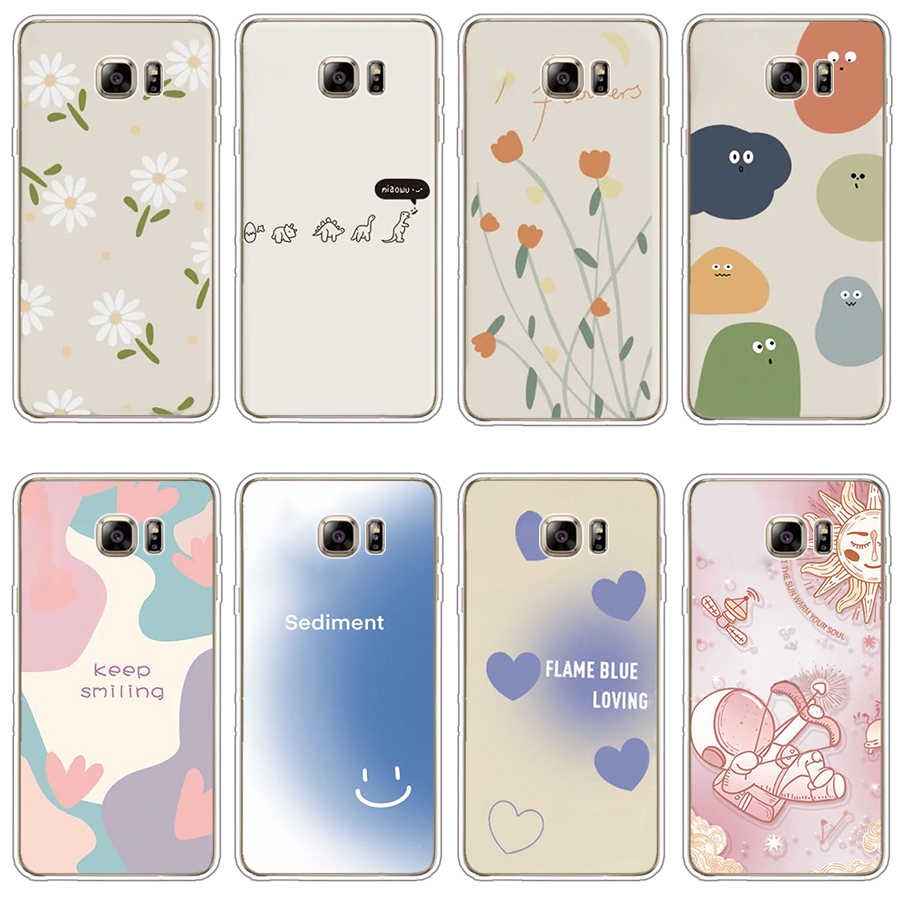 Ốp Điện Thoại TPU Dẻo In Họa Tiết Độc Đáo Thời Trang Cho Samsung Galaxy note 4 5 8