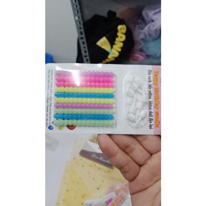 nến sinh nhật [FREESHIP❤️] nến xoắn bi trang trí bánh kem