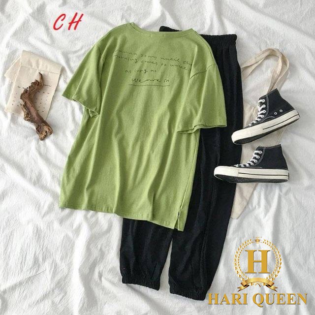 FREE SHIP ĐƠN TỪ 50K Sét Áo chữ nhỏ +quần boom COH0620 1
