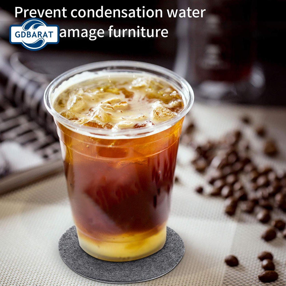 [NYCA Stock] Bộ 8 Miếng Lót Ly Cách Nhiệt Hình Lục Giác Tròn Vuông Trang Trí Bàn Ăn