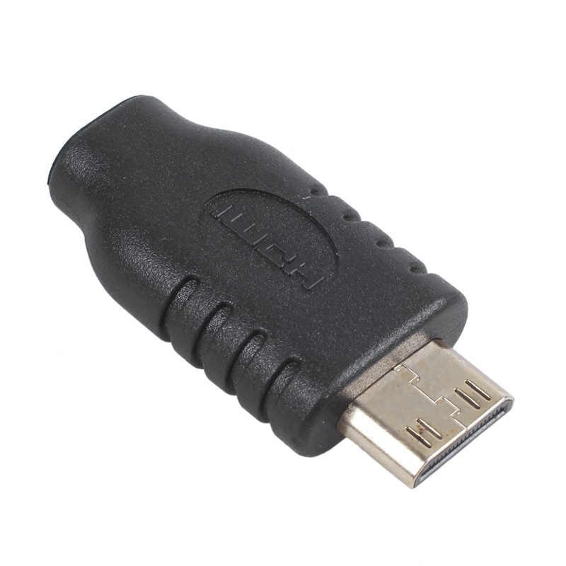 Micro HDMI Type D Female to Type C Mini HDMI Male F/M Adapter Black