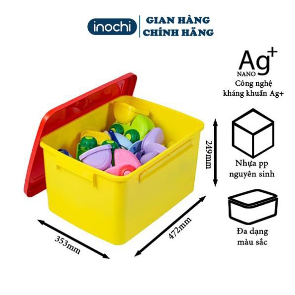 Thùng nhựa đa năng đựng đồ chơi, quần áo trẻ em Inochi 18L (tiêu chuẩn Nhật Bản) (VUI LÒNG IB SHOP ĐỂ CHỌN MÀU HIỆN CÓ)