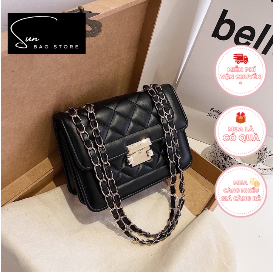 Túi xách nữ đeo chéo, đeo vai, túi cnk đi chơi, đi học, da đẹp, thời trang cao cấp size 22cm SB170