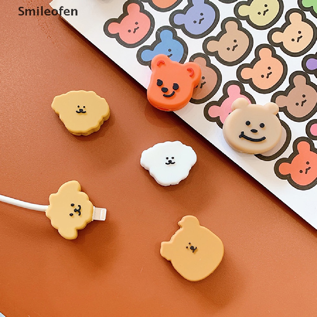 [Smileofen] Dụng Cụ Quấn Bảo Vệ Dây Cáp Hình Thú Hoạt Hình Dễ Thương Sắp Xếp Gọn Gàng * On
