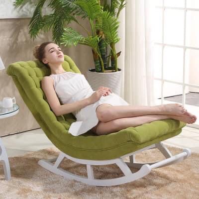 Ghế Poang bập bênh thư giãn an toàn cho cột sống màu nâu, đen, xanh