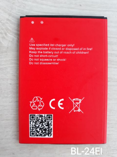 Pin itel A13 A31 A43 IT1508 Plus S11 Plus S12 S31 S13 Pro , mã pin BL 24EI . dung lượng pin 2400mAh