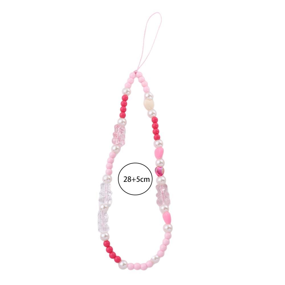 Dây Đeo Điện Thoại Handmade Chuỗi Hạt Hình Trái Tim Trang Trí Điện Thoại TAYLOR1