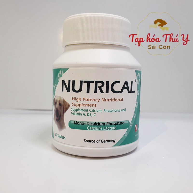 Canxi cho chó NUTRICAL - giúp chó chắc xương, khỏe mạnh trong giai đoạn dậy thì - Tạp hóa thú y sg